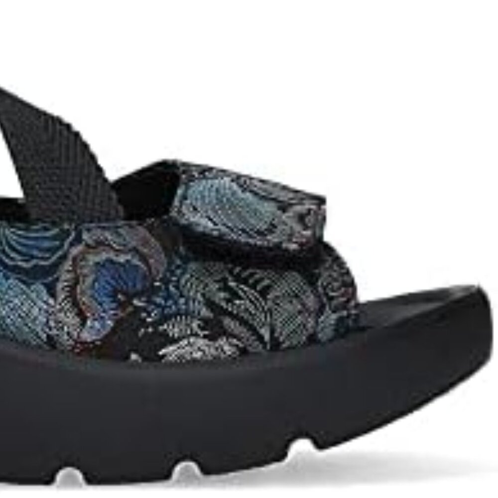WOLKY Lisse Black Blue Nubuck Comfort Adjust European Walking Shoes EU 40 US 9 - Picture 6 of 7